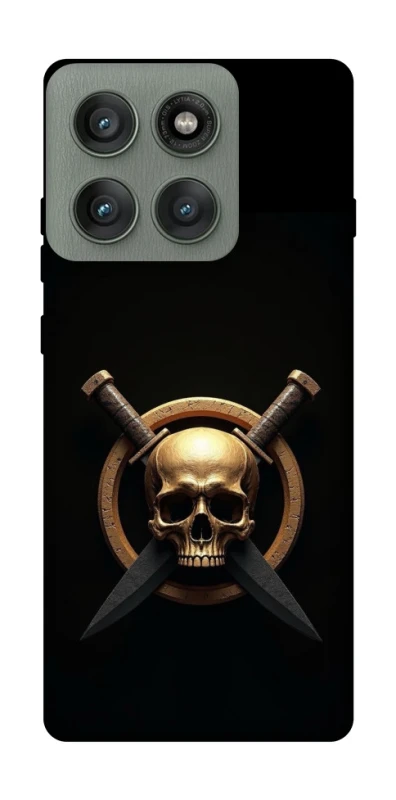 Чохол на Motorola Edge 60 Pro Golden Skull фото 1 з 1