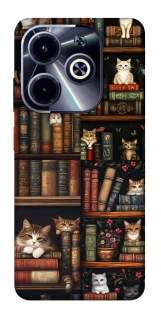 Чохол на Infinix Hot 40i Cats & Books фото 1 з 1