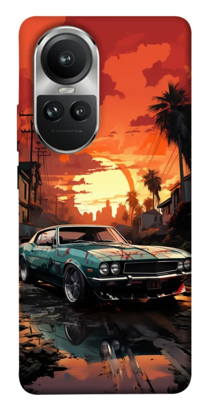 Чохол на Oppo Reno 10 Car at sunset фото 1 з 1