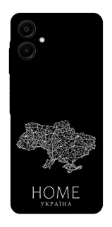 Чохол на Samsung Galaxy A06 Ukraine black map фото 1 з 1