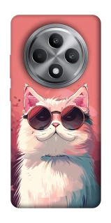 Чохол на Oppo Reno 12 F 4G Сat with glasses фото 1 з 1