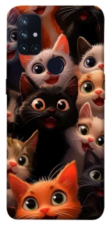 Чохол на OnePlus Nord N10 5G happy cats фото 1 з 1