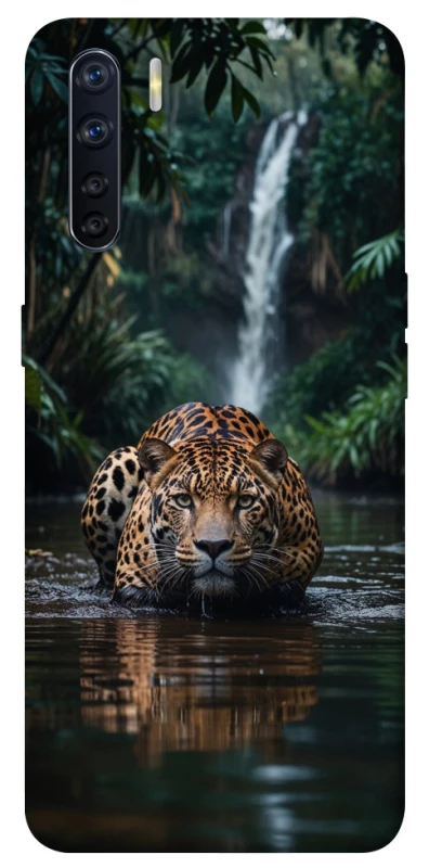 Чохол на Oppo A91 Leopard in water фото 1 з 1