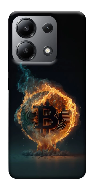 Чохол на Xiaomi Redmi Note 13 4G Fire Bitcoin фото 1 з 1