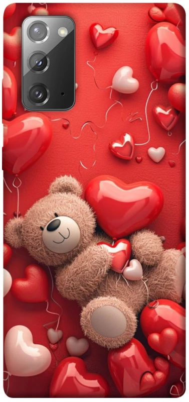 Чехол на Samsung Galaxy Note 20 bear in hearts фото 1 из 1