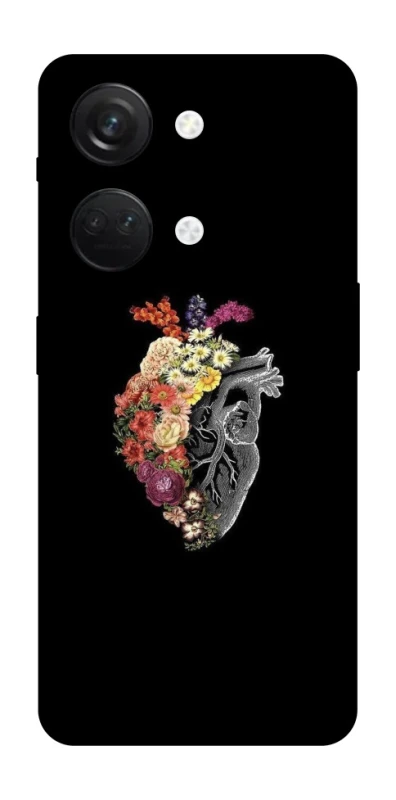 Чохол на OnePlus Nord 3 Heart with flowers фото 1 з 1