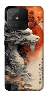 Чохол на Realme Narzo 50A white dragon фото 1 з 1