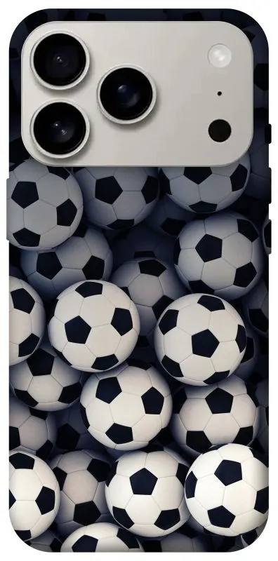 Чехол на Apple iPhone 18 Pro Футбольные мячи фото 2 из 2