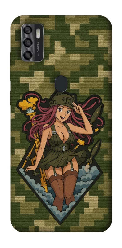Чехол на ZTE Blade A7s (2020) Military Waifu фото 1 из 1
