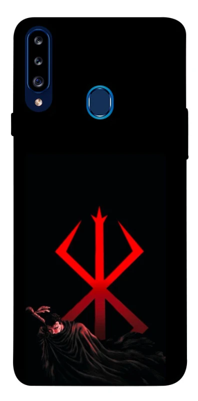 Чохол на Samsung Galaxy A20s Berserk Red Logo фото 1 з 1
