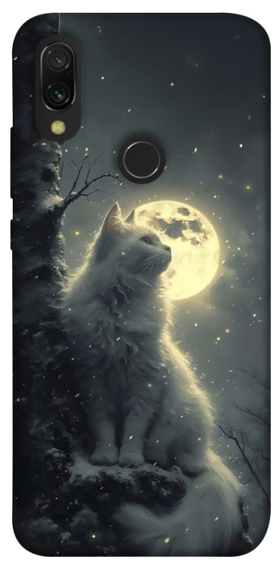 Чехол на Xiaomi Redmi 7 Кот под луной фото 1 из 1