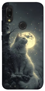 Чехол на Xiaomi Redmi 7 Кот под луной фото 1 из 1