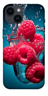 Чехол на Apple iPhone 14 (6.1") Малинка в воде фото 1 из 1