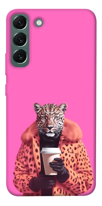 Чехол на Samsung Galaxy S22+ Леопард с кофе фото 1 из 1