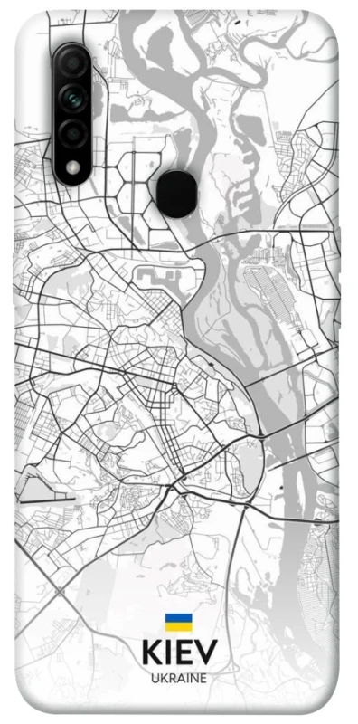Чохол на Oppo A31 Kiev white map фото 1 з 1