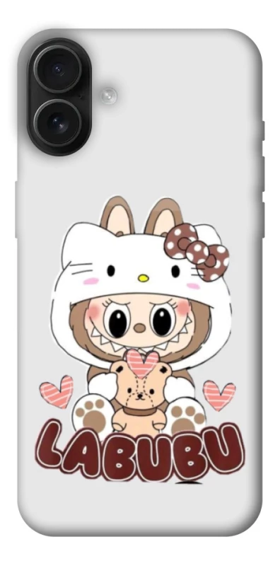 Чехол на Apple iPhone 16 Plus Hello Kitty Labubu фото 1 из 1