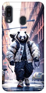Чехол на Samsung Galaxy A20 / A30 Панда курьер фото 1 из 1