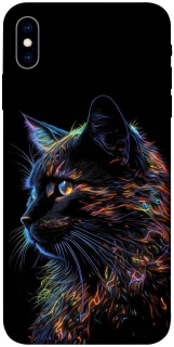 Чохол на Apple iPhone X (5.8") Чорний кіт фото 1 з 1