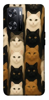 Чехол на OnePlus Nord N20 SE Colorful Cat Collage фото 1 из 1
