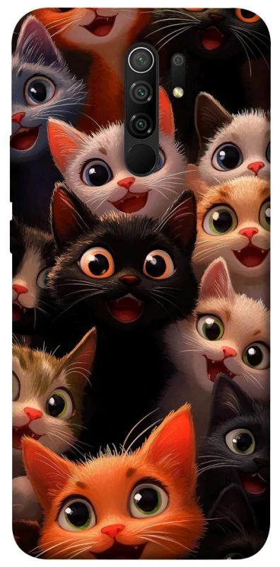 Чохол на Xiaomi Redmi 9 happy cats фото 1 з 1