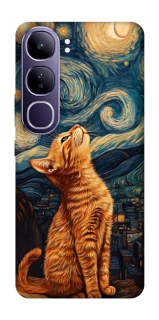 Чохол на Vivo Y300 van gogh cat фото 1 з 1