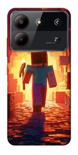 Чехол на ZTE Blade A54 4G Minecraft adventure фото 1 из 1
