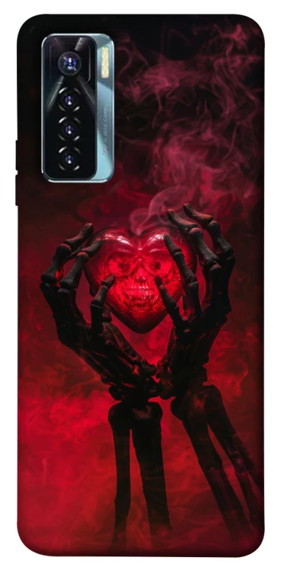 Чохол на TECNO Camon 17 Pro Heart in the hands of a skeleton фото 1 з 1