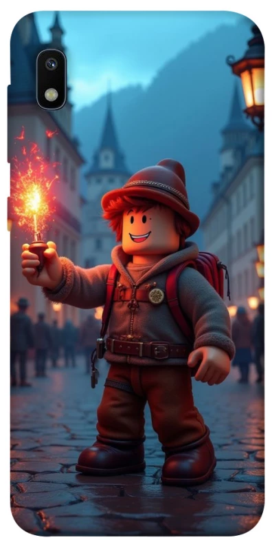 Чохол на Samsung Galaxy A10 (A105F) Roblox Fire Logo Blue Flames фото 1 з 1