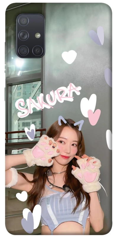 Чохол на Samsung Galaxy A71 Sakura - LE SSERAFIM фото 1 з 1