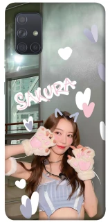 Чохол на Samsung Galaxy A71 Sakura - LE SSERAFIM фото 1 з 1