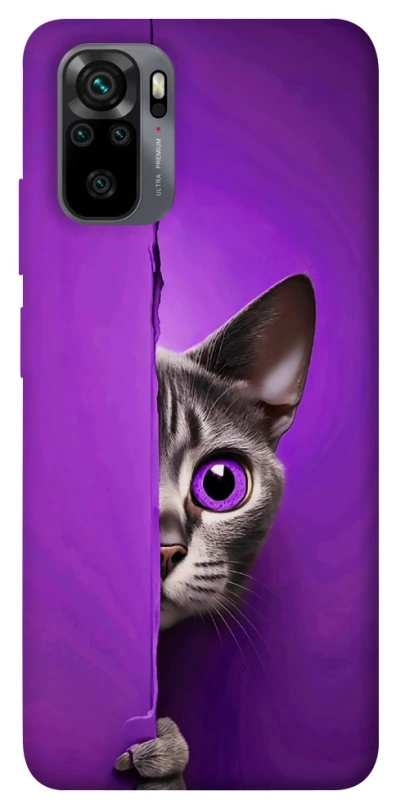 Чохол на Xiaomi Poco M5s Кіт-підглядач фото 1 з 1
