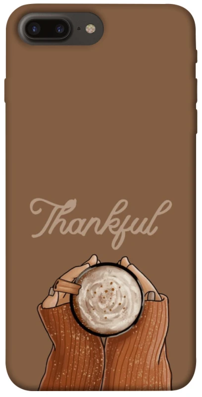 Чехол на Apple iPhone 7 plus / 8 plus Thankful coffee фото 1 из 1