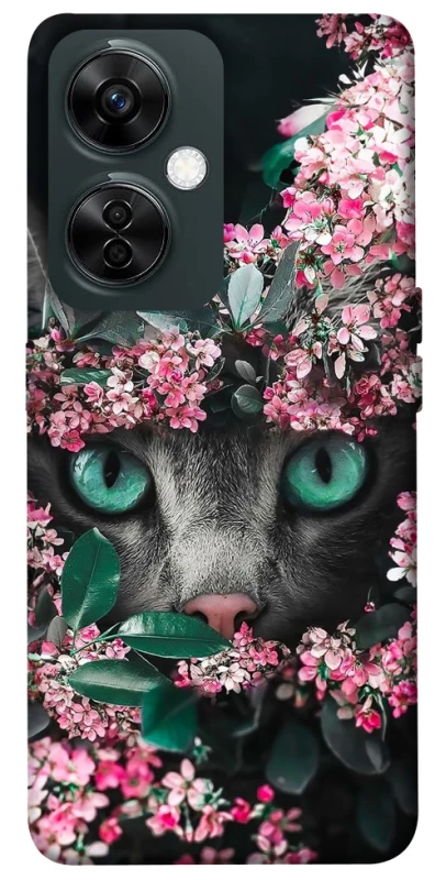 Чехол на OnePlus Nord CE 3 Lite Кот в цветах фото 1 из 1