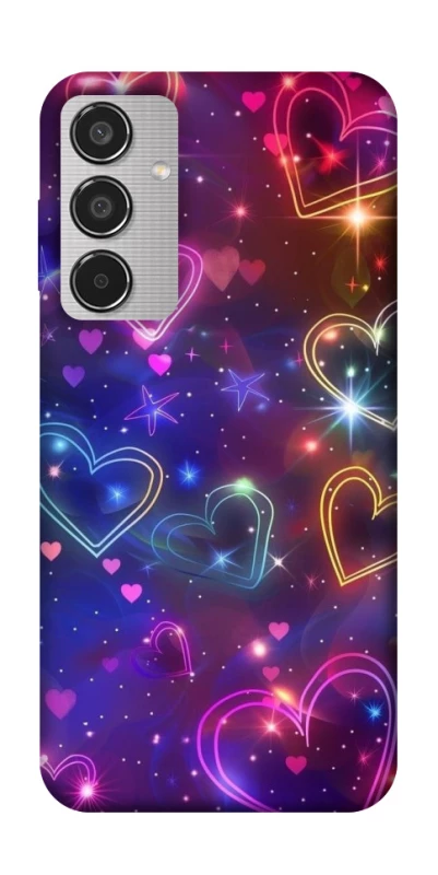 Чохол на Samsung Galaxy M35 Drawn hearts фото 1 з 1