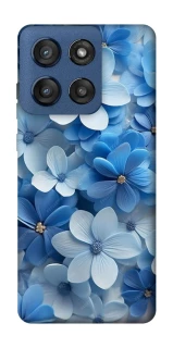 Чехол на Motorola Edge 60 Stylus Синие цветы фото 1 из 1