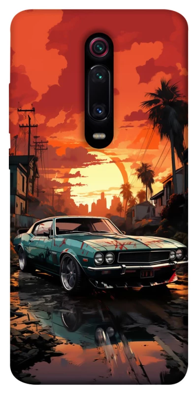 Чехол на Xiaomi Redmi K20 / K20 Pro / Mi9T / Mi9T Pro Car at sunset фото 1 из 1