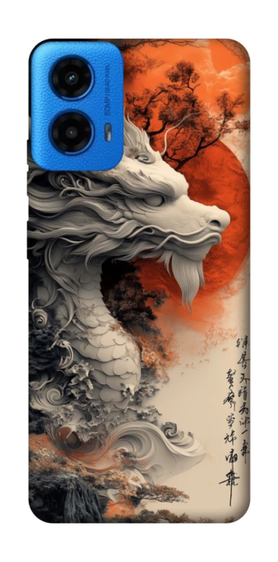Чохол на Motorola Moto G45 white dragon фото 1 з 1