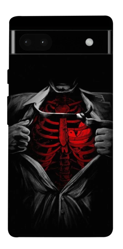 Чохол на Google Pixel 6a Skeleton Heart фото 1 з 1