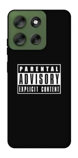 Чохол на Motorola Moto G56 5G Parental Advisory Label фото 1 Чохол на Motorola Moto G56 5G Parental Advisory Label фото 1 з 1
