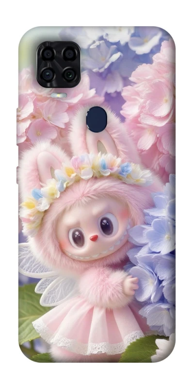 Чохол на ZTE Blade v2020 Labubu & Flowers ver.1 фото 1 з 1