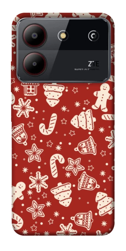 Чохол на ZTE Blade A54 4G Новорічний v3 фото 1 з 1