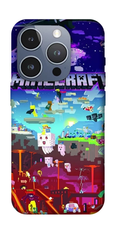 Чехол на Apple iPhone 16 Pro Minecraft world фото 1 из 1