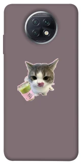 Чохол на Xiaomi Redmi Note 9 5G / Note 9T cat matcha фото 1 з 1