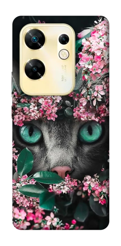 Чехол на Infinix Zero 30 4G Кот в цветах фото 1 из 1