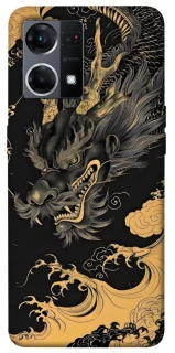 Чохол на Oppo Reno 7 4G gold dragon фото 1 з 1