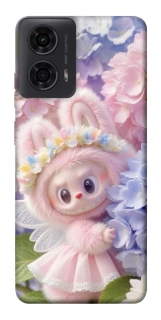 Чохол на Motorola Moto G04 Labubu & Flowers ver.1 фото 1 з 1
