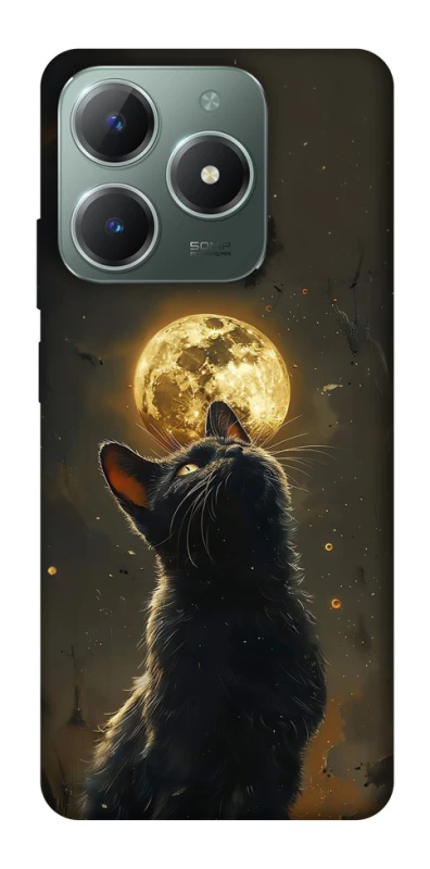 Чехол на Realme C61 Кот под луной v2 фото 1 из 1