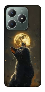 Чехол на Realme C61 Кот под луной v2 фото 1 из 1