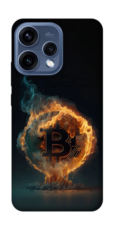 Чохол на Oppo Reno 15 Fire Bitcoin фото 2 з 2