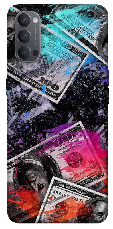 Чехол на Oppo Reno 4 Neo dollar v3 фото 1 из 1